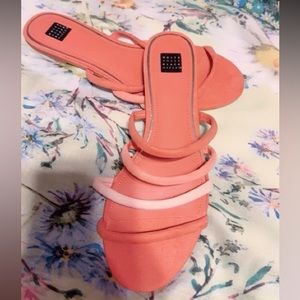 White House Black Market Coral Sandals